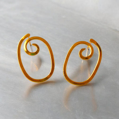 Handcrafted Brass Earrings